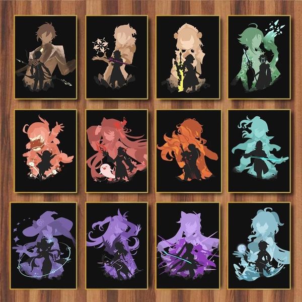 paintings genshin impact game anime poster silk painting wall art on canvas bedroom living room decoration pictures
paintings genshin impact game anime poster silk painting wall art on canvas bedroom living room decoration pictures