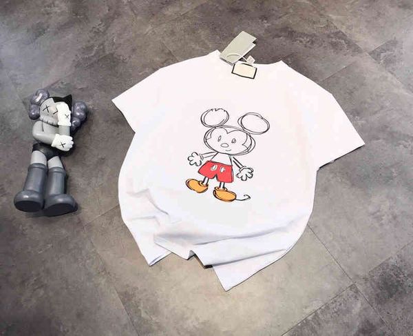 2022 factory wholesale new girls' commuting playful q rice t-shirt sketch cartoon printing short sleeve age reducing loose version, White
2022 factory wholesale new girls' commuting playful q rice t-shirt sketch cartoon printing short sleeve age reducing loose version, White