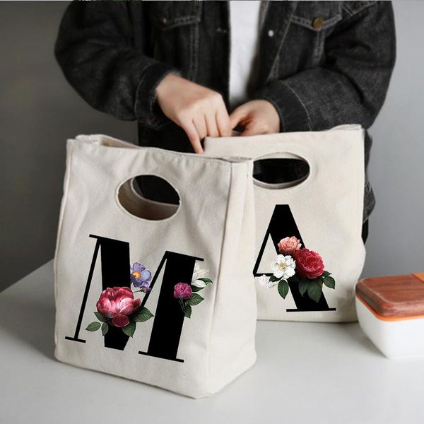 storage bags initial letter print cooler lunch bag travel picnic food pouch thermal insulated bento box organizer tote for kids women
storage bags initial letter print cooler lunch bag travel picnic food pouch thermal insulated bento box organizer tote for kids women