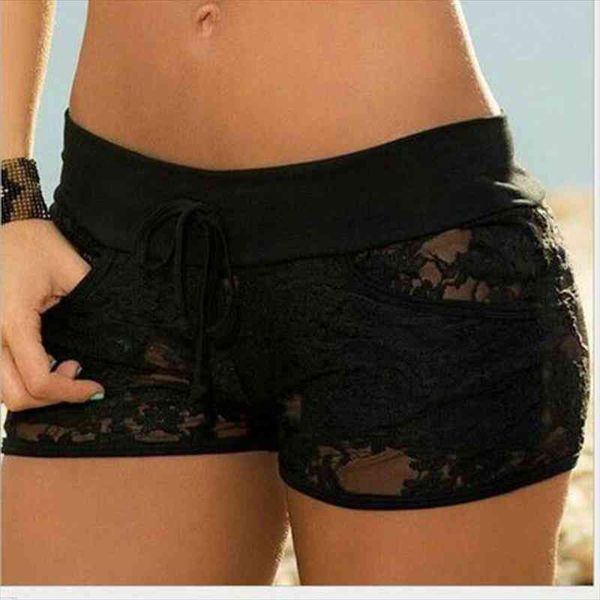 fashion black lace women short hollow summer pants solid color low waist ladies, White;black
fashion black lace women short hollow summer pants solid color low waist ladies, White;black