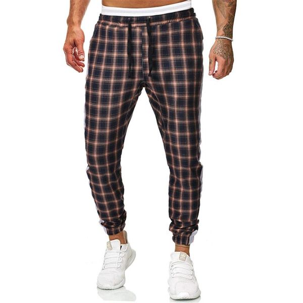 men's pants selling fashion loose plaid trend casual leggings tethered low waist mens joggers, Black
men's pants selling fashion loose plaid trend casual leggings tethered low waist mens joggers, Black
