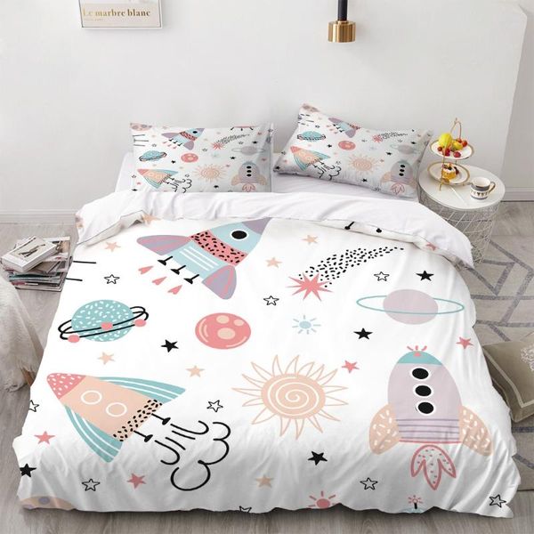 bedding sets 2/3 pieces rocket/planet set small fresh duvet cover for bedroom cartoon bed single twin quilt
bedding sets 2/3 pieces rocket/planet set small fresh duvet cover for bedroom cartoon bed single twin quilt
