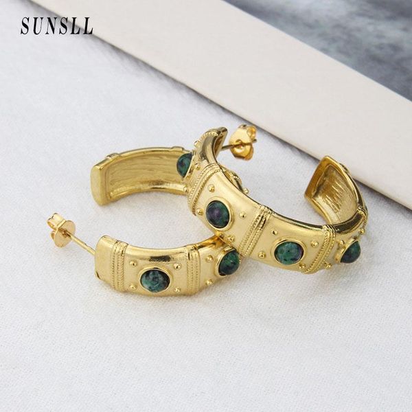 hoop & huggie sunsll arrival retro roman style earrings high-quality stainless steel natural stone not allergic fade jewelry gift, Golden;silver
hoop & huggie sunsll arrival retro roman style earrings high-quality stainless steel natural stone not allergic fade jewelry gift, Golden;silver