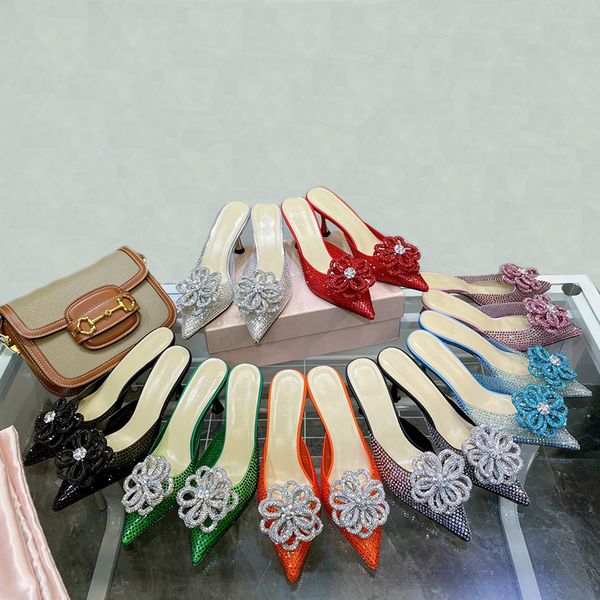 slippers luxury designer flower crystal embellishments sandals transparent pvc shoes womens large size 6.5cm heeled slipper with box, Black
slippers luxury designer flower crystal embellishments sandals transparent pvc shoes womens large size 6.5cm heeled slipper with box, Black