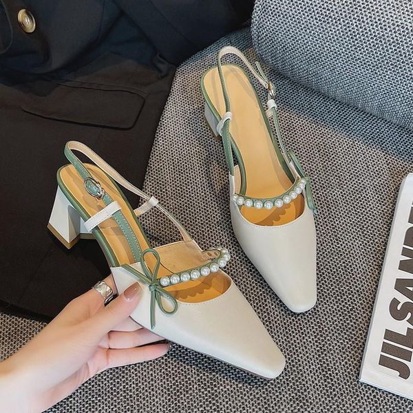 sandals 2021 women elegant pointed toe high heels summer one strap slingbacks sandalias mujer sandale femme, Black
sandals 2021 women elegant pointed toe high heels summer one strap slingbacks sandalias mujer sandale femme, Black