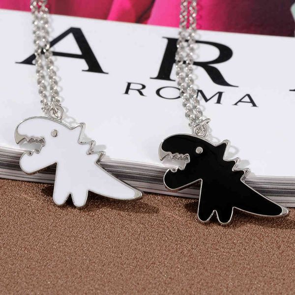 brand necklace jurassic park hip hop titanium steel necklace cute cartoon animal dinosaur pendant long couple sweater ch, Silver
brand necklace jurassic park hip hop titanium steel necklace cute cartoon animal dinosaur pendant long couple sweater ch, Silver