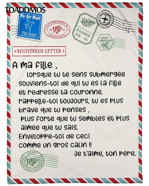 blankets toaddmos fleece blanket air mail/letter a ma fille loving gift for daughter soft thin quilt sofa nap warm home bedding
blankets toaddmos fleece blanket air mail/letter a ma fille loving gift for daughter soft thin quilt sofa nap warm home bedding