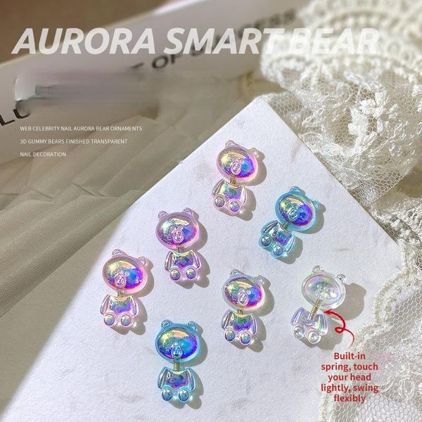 nail art decorations accessories 3d aurora mini bear cartoon decoration spring moving finished product 5pcs wholesale, Silver;gold
nail art decorations accessories 3d aurora mini bear cartoon decoration spring moving finished product 5pcs wholesale, Silver;gold