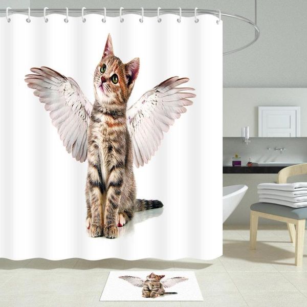 shower curtains a cat with wing curtain bathroom polyester fabric bath screens waterproof and mildew proof 12 plastic hooks
shower curtains a cat with wing curtain bathroom polyester fabric bath screens waterproof and mildew proof 12 plastic hooks