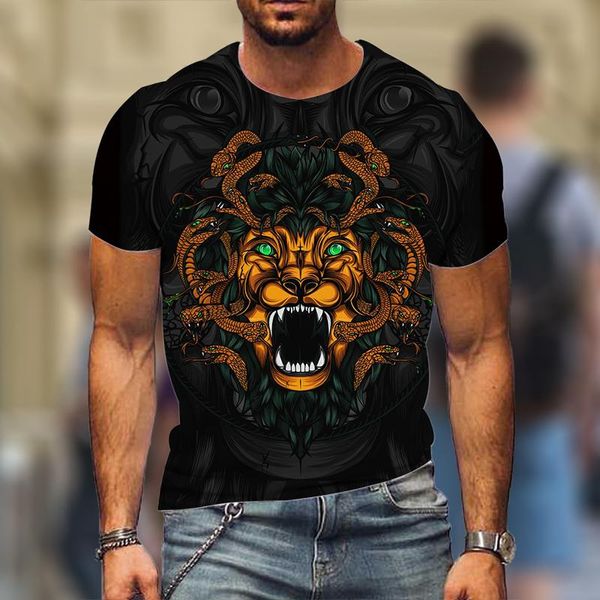 men's t-shirts tiger animal graphic 3d summer casual short sleeve -selling fashion high street streetwear, White;black
men's t-shirts tiger animal graphic 3d summer casual short sleeve -selling fashion high street streetwear, White;black