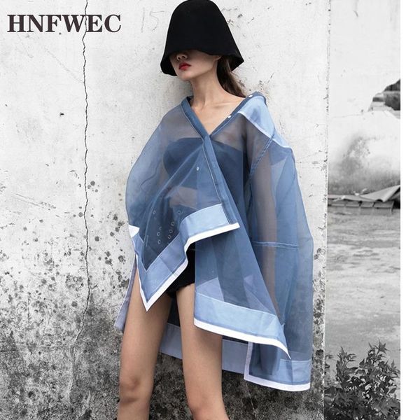 women's jackets korean style fashion blue mesh loose sunscreen clothes for women 2021 summer niche thin transparent coat u470, Black;brown
women's jackets korean style fashion blue mesh loose sunscreen clothes for women 2021 summer niche thin transparent coat u470, Black;brown