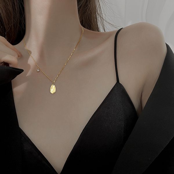 fashion necklace new female niche design feeling necklace wind collarbone chain pendant, Silver
fashion necklace new female niche design feeling necklace wind collarbone chain pendant, Silver