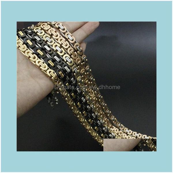 necklaces & pendants jewelry6mm/8mm/11mm 55cm fashion link iron chain biker necklace 316l stainless steel 6 color noble chains drop delivery, Silver
necklaces & pendants jewelry6mm/8mm/11mm 55cm fashion link iron chain biker necklace 316l stainless steel 6 color noble chains drop delivery, Silver