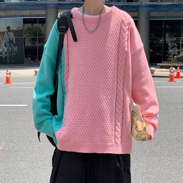 men's sweaters harajuku sweater men streetwear hip hop knitted fashion clothing patchwork japan style autumn winter, White;black
men's sweaters harajuku sweater men streetwear hip hop knitted fashion clothing patchwork japan style autumn winter, White;black