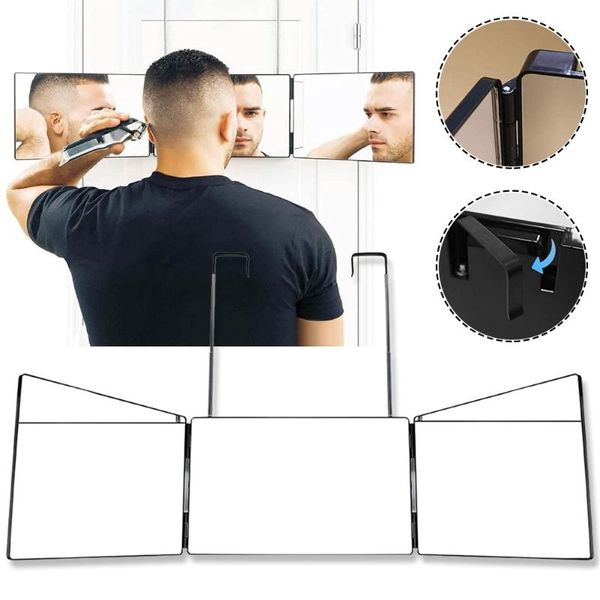 mirrors decorative mirror self haircutting styling trifold over the door hook abs hard shell adjustable for home barber
mirrors decorative mirror self haircutting styling trifold over the door hook abs hard shell adjustable for home barber