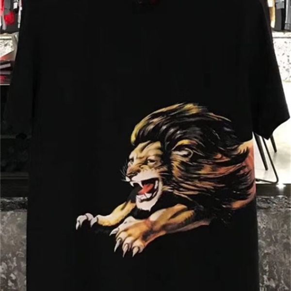 t shirts designer brand fashion arrival lion print tee t shirt short sleeve cotton for men women clothing, White;black
t shirts designer brand fashion arrival lion print tee t shirt short sleeve cotton for men women clothing, White;black