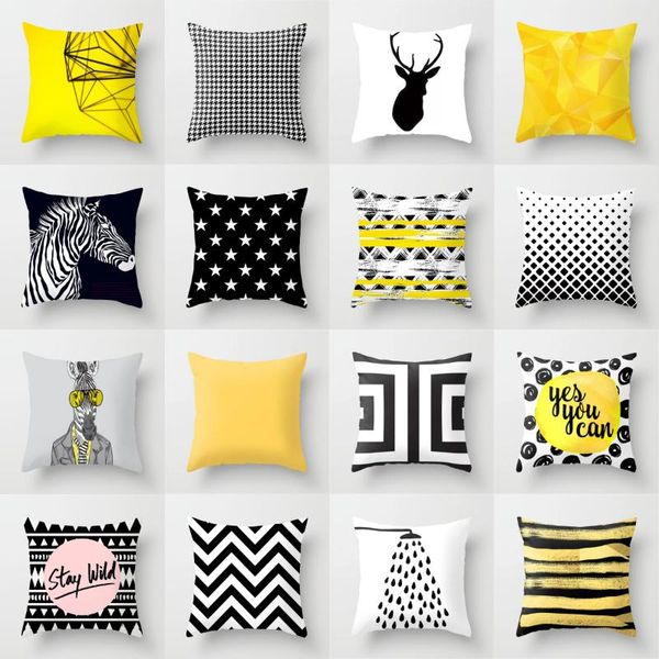 cushion/decorative pillow nordic style geometric black yellow cushion covers modern polyester decorative sofa couch 18" throw case
cushion/decorative pillow nordic style geometric black yellow cushion covers modern polyester decorative sofa couch 18" throw case