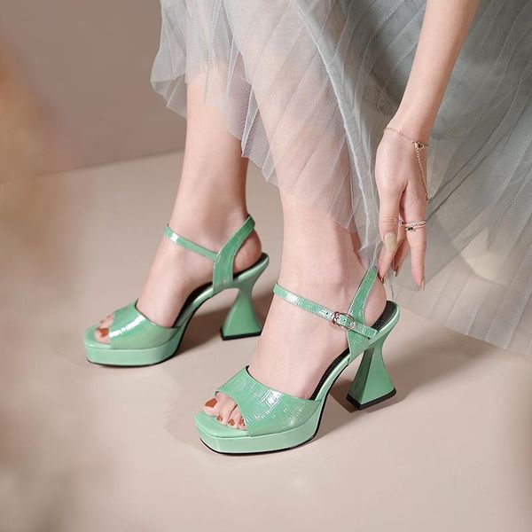 summer genuine leather sandals women high heels platform fashion party wedding shoes 100% cowhide dress, Black
summer genuine leather sandals women high heels platform fashion party wedding shoes 100% cowhide dress, Black