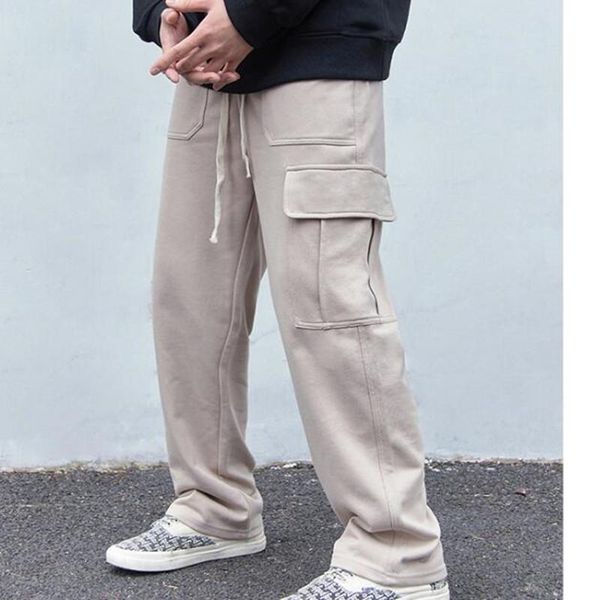 men's pants hip hop sweatpants men streetwear big pocket cargo casual straight loose baggy trousers, Black
men's pants hip hop sweatpants men streetwear big pocket cargo casual straight loose baggy trousers, Black