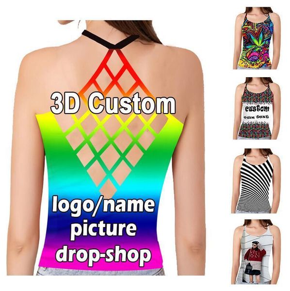 women's tanks & camis cjlm summer 3d printed women fashion hollow vest tank customize your picture text logo customized drop, White
women's tanks & camis cjlm summer 3d printed women fashion hollow vest tank customize your picture text logo customized drop, White