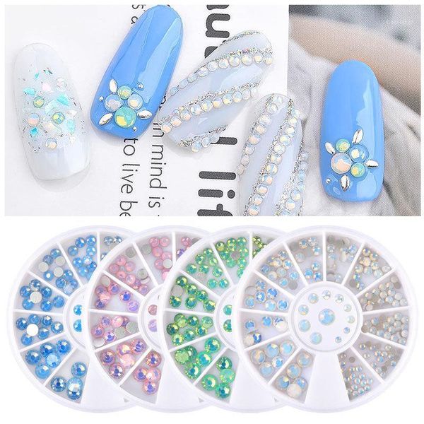 multi size opal nail rhinestones flat bottom colorful crystal glass gems for diy uv gel 3d art decorations in wheel 1 box1, Silver;gold
multi size opal nail rhinestones flat bottom colorful crystal glass gems for diy uv gel 3d art decorations in wheel 1 box1, Silver;gold
