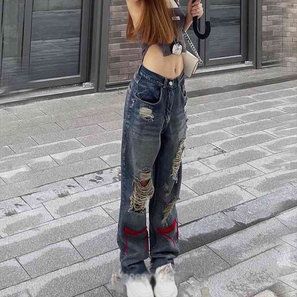 vintage ripped denim hippie women jean pants hip hop do old straight leg low waist grunge hole streetwear y2k, Blue
vintage ripped denim hippie women jean pants hip hop do old straight leg low waist grunge hole streetwear y2k, Blue