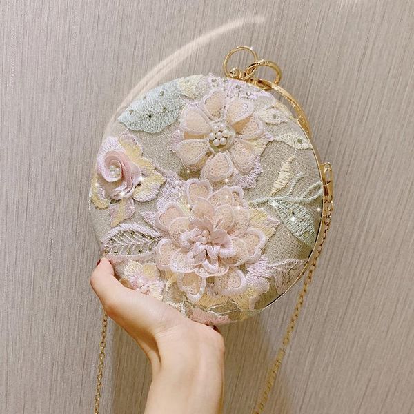 women fashion flower crossbody evening handbag female 2021 est round chain dinner bags for party bridal clutch purse
women fashion flower crossbody evening handbag female 2021 est round chain dinner bags for party bridal clutch purse