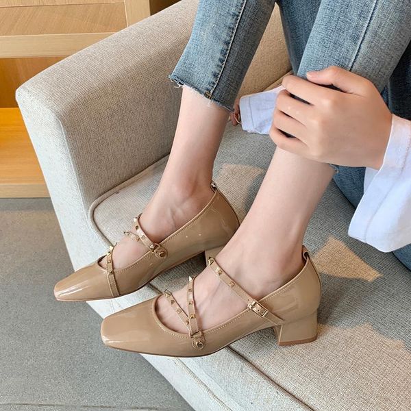 dress shoes 2021 spring and autumn all-match rivet leather mid-heel shallow mouth thick heel mary jane female x410, Black
dress shoes 2021 spring and autumn all-match rivet leather mid-heel shallow mouth thick heel mary jane female x410, Black