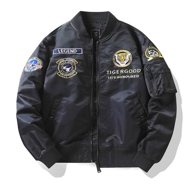 men's jackets spring tiger army bomber flight jacket for men solid color uniform tactical american style pilot, Black;brown
men's jackets spring tiger army bomber flight jacket for men solid color uniform tactical american style pilot, Black;brown