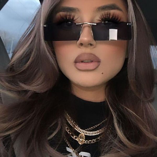 small rimless rectangle black sunglasses for women vintage ultralight alloygradient sun glasses men retro hip hop uyn400 shades, White;black
small rimless rectangle black sunglasses for women vintage ultralight alloygradient sun glasses men retro hip hop uyn400 shades, White;black