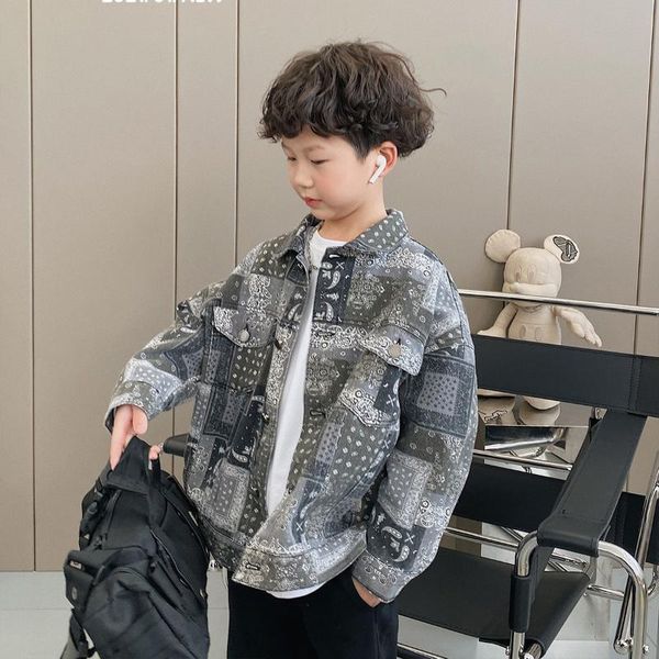 jackets denim for boys autumn trench children's clothing 4-12y clothes outerwear windbreaker baby kids jeans coats, Blue;gray
jackets denim for boys autumn trench children's clothing 4-12y clothes outerwear windbreaker baby kids jeans coats, Blue;gray