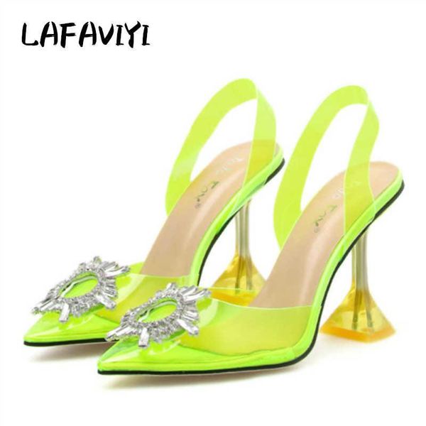 sandals yellow pvc transparent women pumps crystal pointy toe high heels shoes woman perspex spike heel back strap, Black
sandals yellow pvc transparent women pumps crystal pointy toe high heels shoes woman perspex spike heel back strap, Black
