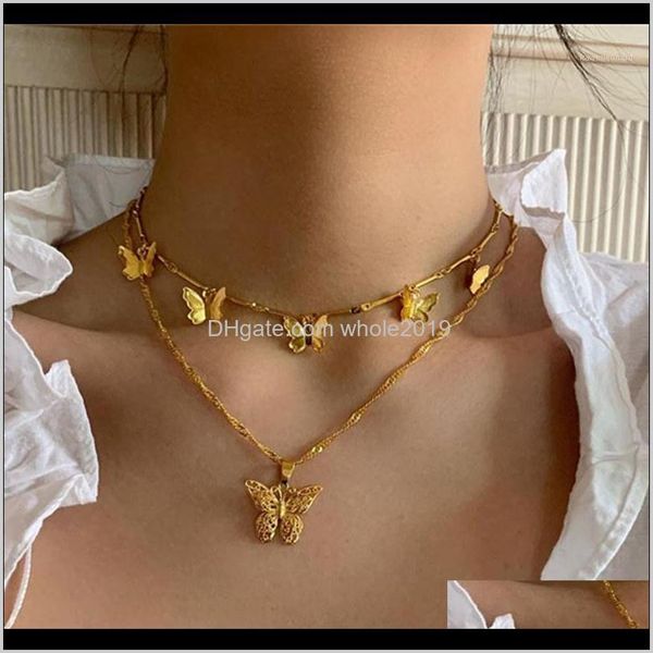 & pendants drop delivery 2021 fashion multilayer necklace women gold exquisite hollow butterfly pendant layered necklaces jewelry for girls1, Silver
& pendants drop delivery 2021 fashion multilayer necklace women gold exquisite hollow butterfly pendant layered necklaces jewelry for girls1, Silver
