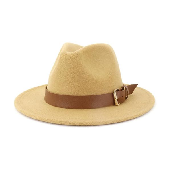 wide brim hats men and women khaki leather belt decoration felt imitation woolen ladies fedoras winter autumn jazz hat chapeau wholesale, Blue;gray
wide brim hats men and women khaki leather belt decoration felt imitation woolen ladies fedoras winter autumn jazz hat chapeau wholesale, Blue;gray