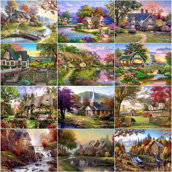 diamond painting evershine diy art house cross stitch embroidery landscape rhinestones handmade home decoration
diamond painting evershine diy art house cross stitch embroidery landscape rhinestones handmade home decoration