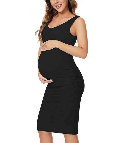 women's maternity dress sleeveless tank dresses side ruching striped pregnancy dress casual knee length bodycon baby shower aa220309, White
women's maternity dress sleeveless tank dresses side ruching striped pregnancy dress casual knee length bodycon baby shower aa220309, White