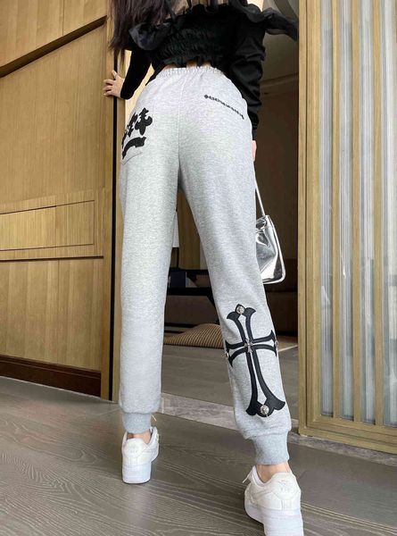 new ch2021ss autumn and winter heavy industry cross embroidery elastic sweet versatile casual pants, Black
new ch2021ss autumn and winter heavy industry cross embroidery elastic sweet versatile casual pants, Black