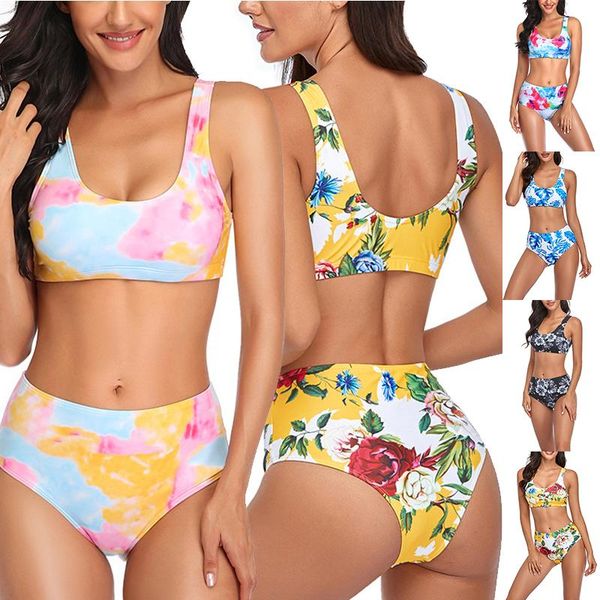 women's swimwear woman swimsuit high waist sport printimg beach wear for spring summer swimming ldf668, White;black
women's swimwear woman swimsuit high waist sport printimg beach wear for spring summer swimming ldf668, White;black