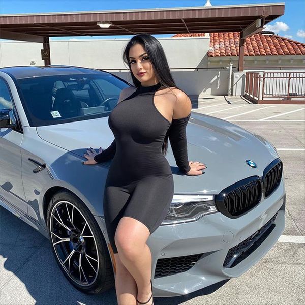 fashion bodysuit spring and women romper slim body hanging neck hip lifting bar party one piece shorts jumpsuit, Black;white
fashion bodysuit spring and women romper slim body hanging neck hip lifting bar party one piece shorts jumpsuit, Black;white