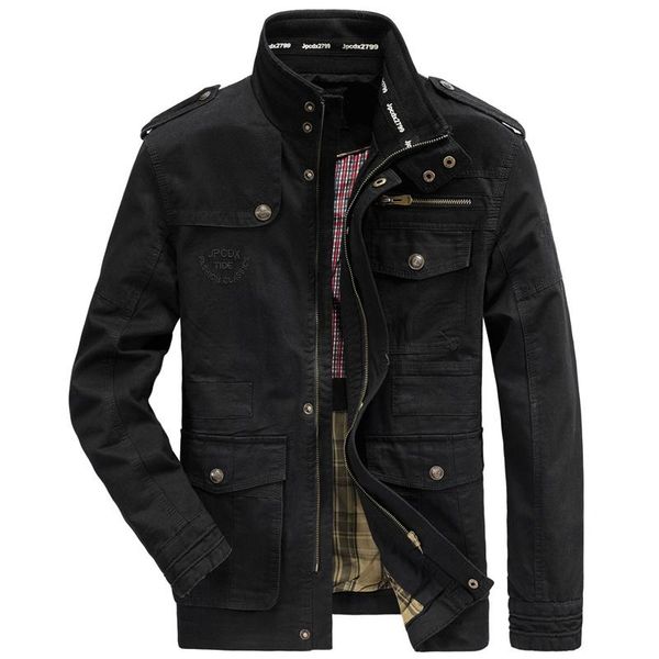 men's jackets spring autumn jacket men 100% cotton business casual cargo military multi-pocket mens and coat male chaqueta hombre, Black;brown
men's jackets spring autumn jacket men 100% cotton business casual cargo military multi-pocket mens and coat male chaqueta hombre, Black;brown