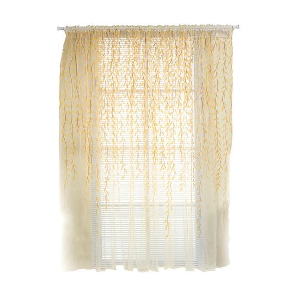 willow leaves printed window shade drape valances curtain transparent tulle sheer screen for balcony bedroom 100x2 & drapes
willow leaves printed window shade drape valances curtain transparent tulle sheer screen for balcony bedroom 100x2 & drapes