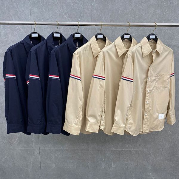 men's casual shirts 19 spring and autumn tb shirt coat arm ribbon lovers long sleeve nylon shirt net red, White;black
men's casual shirts 19 spring and autumn tb shirt coat arm ribbon lovers long sleeve nylon shirt net red, White;black