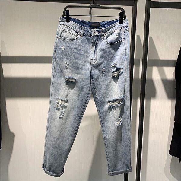 men's pants no.14 south korean 2021 summer straight beggars' thin perforated jeans b2haa5f51, Black
men's pants no.14 south korean 2021 summer straight beggars' thin perforated jeans b2haa5f51, Black