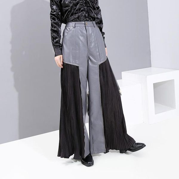 women's pants & capris z-zoux women high waist wide leg pu leather pleated spliced trousers loose leisure long autumn winter, Black;white
women's pants & capris z-zoux women high waist wide leg pu leather pleated spliced trousers loose leisure long autumn winter, Black;white