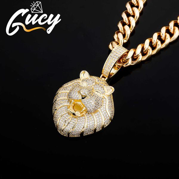 gucy fashion animal lion head necklaces & pendant gold color bling cubic zircon men's hip hop necklace rock jewelry for gift x0707, Silver
gucy fashion animal lion head necklaces & pendant gold color bling cubic zircon men's hip hop necklace rock jewelry for gift x0707, Silver