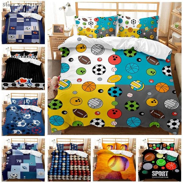 2/3 pieces basketball football bowling bedding set famous sports duvet cover microfiber fabric bed quilt pillowcase sets
2/3 pieces basketball football bowling bedding set famous sports duvet cover microfiber fabric bed quilt pillowcase sets