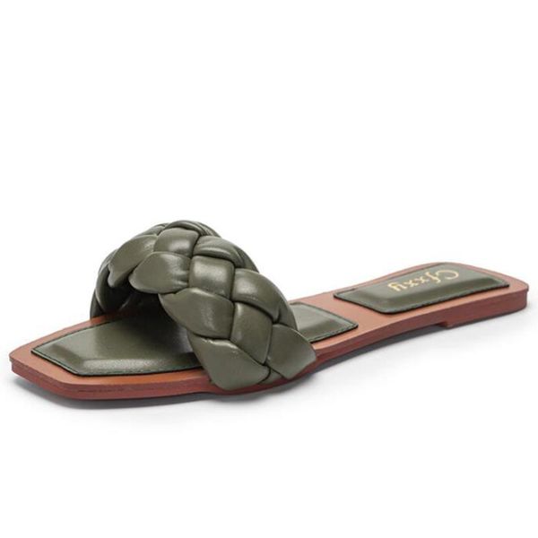 fashion weave slippers square toe women slipper casual flat beach shoes summer sandals ladies zapatillas de mujer zy145, Black
fashion weave slippers square toe women slipper casual flat beach shoes summer sandals ladies zapatillas de mujer zy145, Black