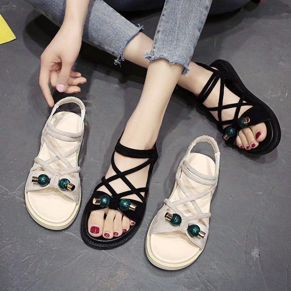 sandals breathable 2021 female shoe pearl girls beige fashion flat low comfort summer basic string bead casual solid rubber, Black
sandals breathable 2021 female shoe pearl girls beige fashion flat low comfort summer basic string bead casual solid rubber, Black