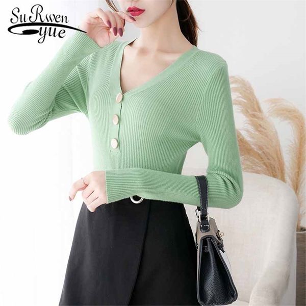 solid korean sweater women autumn and winter knitted v-neck knitwear long sleeve bottoming pullover slim office lady 10918 210421, White;black
solid korean sweater women autumn and winter knitted v-neck knitwear long sleeve bottoming pullover slim office lady 10918 210421, White;black