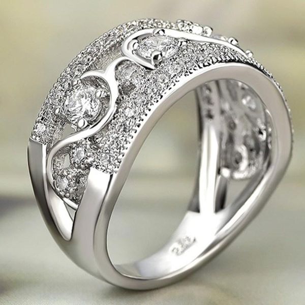 wedding rings wholesale fashion party jewelry hollowed-out zircon ring for women luxury namour charm gift all seasons, Slivery;golden
wedding rings wholesale fashion party jewelry hollowed-out zircon ring for women luxury namour charm gift all seasons, Slivery;golden